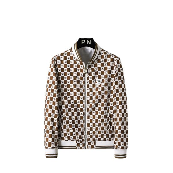 Coat Mens Jacket Stand Slim Vintage Decoration Print Mens Coat Fashion Casual Sports