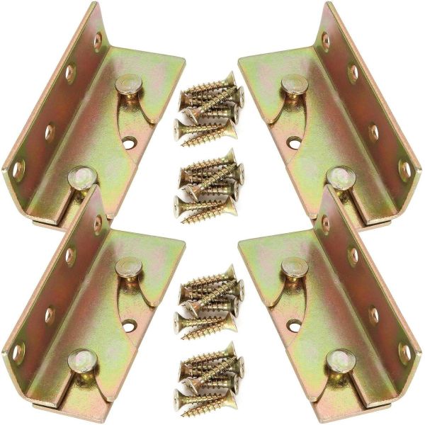 Rust Proof Bed Frame Connectors with Screws Play a Role in Supporting Fixed Bed Frame