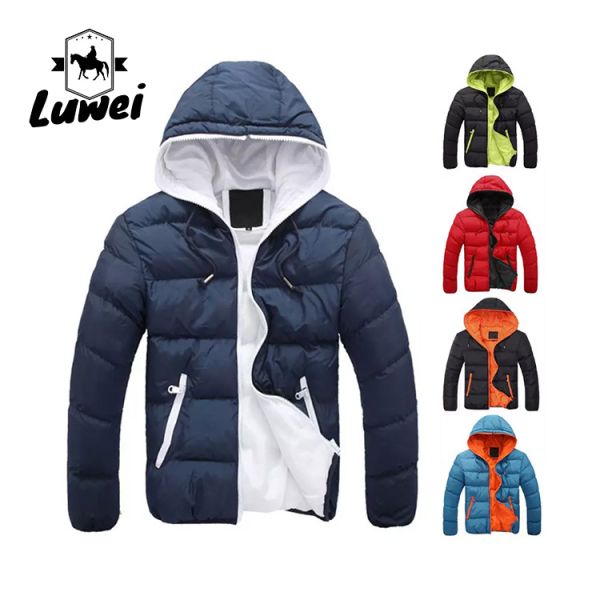 Длиннорукавные хлопчатобумажные жилеты с резьбой, толстый пальто с капюшоном