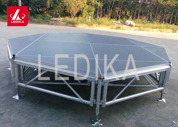 Sturdy Aluminum Indoor Show Stage Platform Disassemble Stable 0.8 - 1.2m
