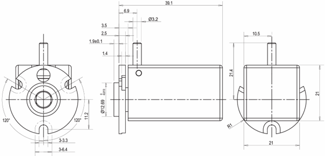 Stable High Speed Slip Ring IP54 IP65 With Multi Signal Hybrid Transmission