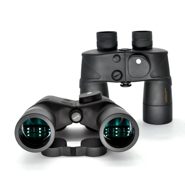 7x50Rangefinder  Wide Angle Binoculars Telescopio With Compass Hunting