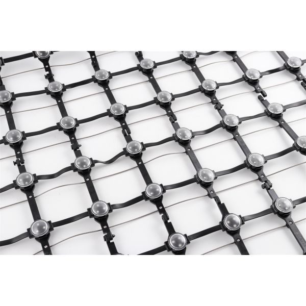 P100 80W RGB LED Mesh Wall Screen Outdoor IP67 DC12V Гибкий прокручивающийся медиафасад