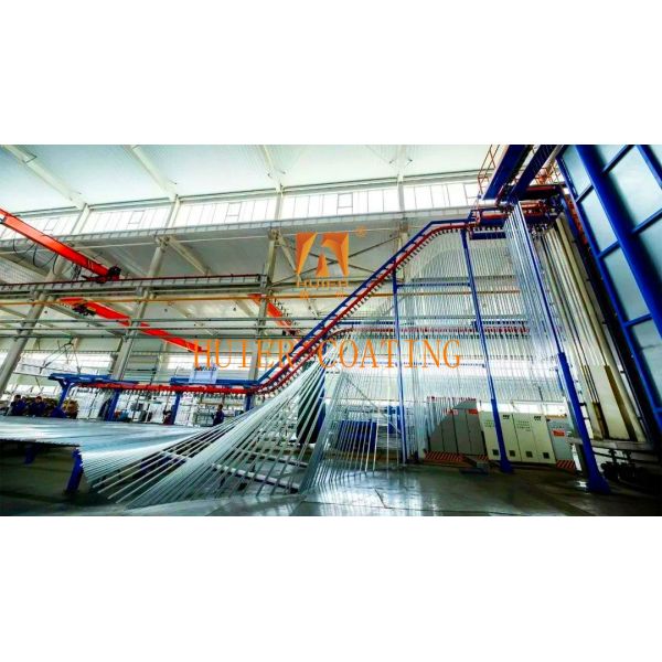 Modular Structure Rapid Color Change Automatic Powder Coating Line For Aluminum Alloy Surfaces