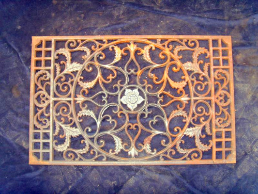 European Antique Metal Art Cast Iron Doormat For Outdoor Decorative