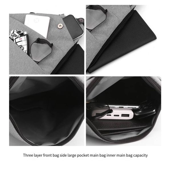 Multi-functional Anti-theft Chest Sling Bag for Men Outdoor Casual Single Shoulder Bag