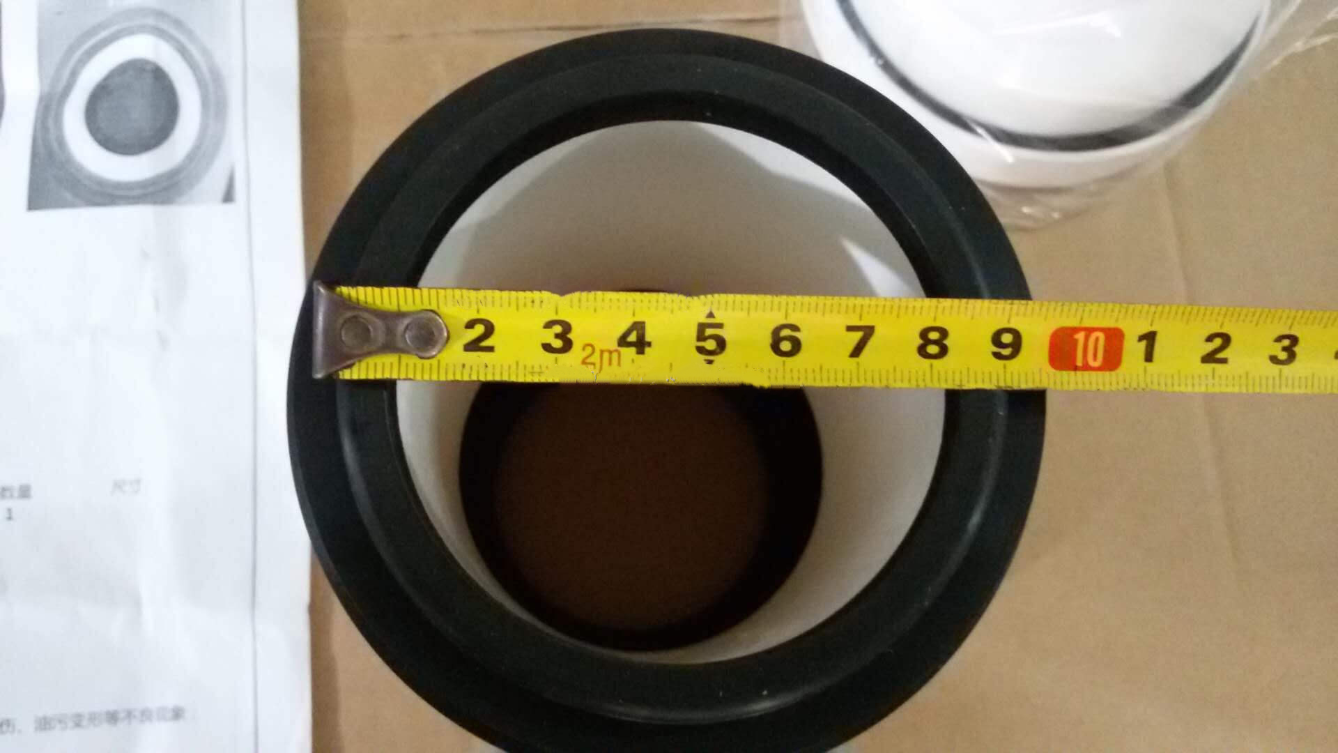 White Straight Pipe Of The PP Toilet Tray Connector With Rubber Sealing Gasket