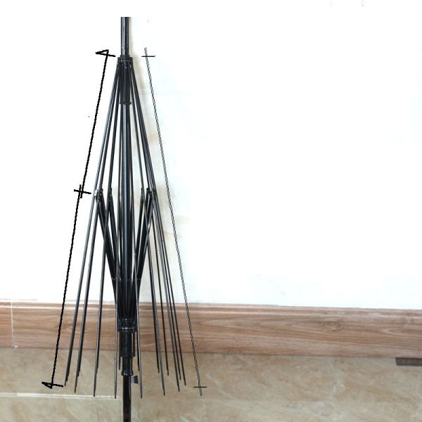 16 Bone Long Stem Umbrella with Sunshade Sleeve and Customized Designs Logo Printing