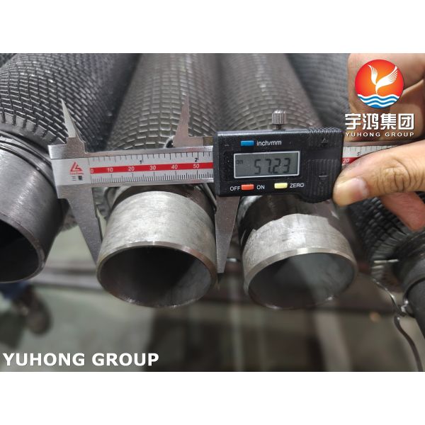 ASME SA213 TP304H Serrated Finned Tube with SS304 Fins For HRSGs and Boilers