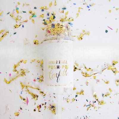 Multicolour Gender Reveal Confetti Poppers Biodegradable Confetti Cannon Wedding