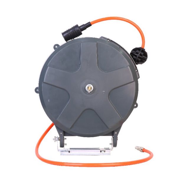 AA4C manguera de aire automática retráctil flexible, eléctrica combinada con lámpara