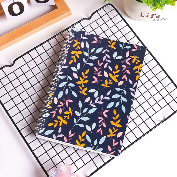 Black Custom Journal Notebook Spiral Binding and Professional Design