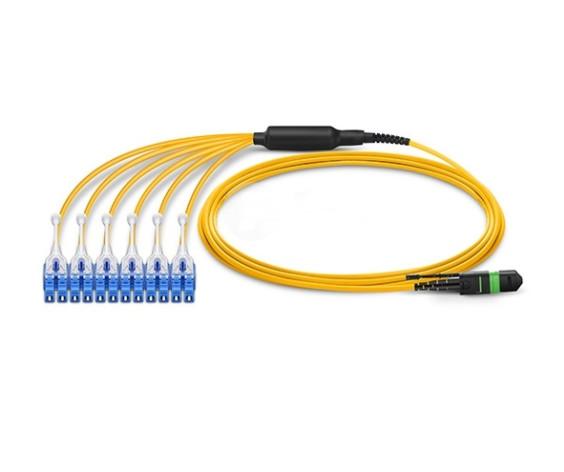 8-24 Fibers Lszh Fiber Optic Cable , Elite Optical Breakout Cable
