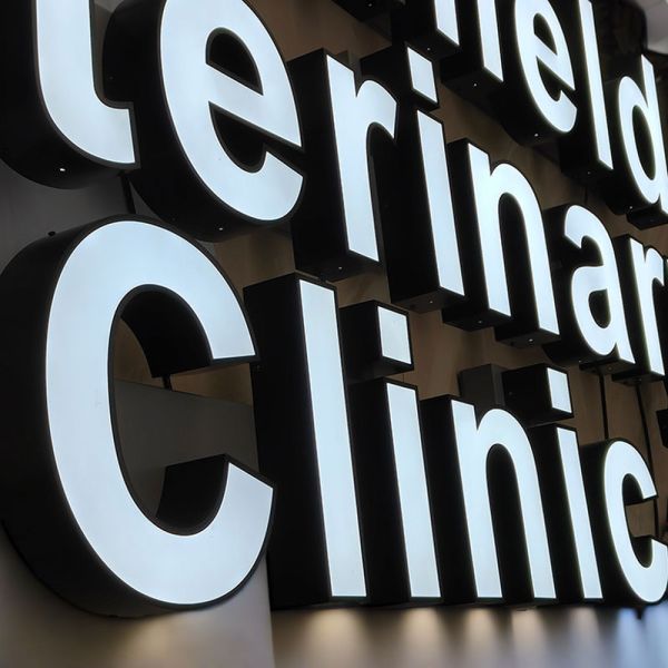 Outdoor Custom Logo Shop Sign Board Acrylic LED Letters for Company Sign Skin Clinic Dental Clinic Advertising Lighting