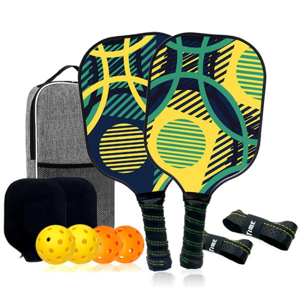 Pickleball Paddles Carbon Fiber Honeycomb Pickleball Racquets USAPA Approved Graphite Pickleball Kit