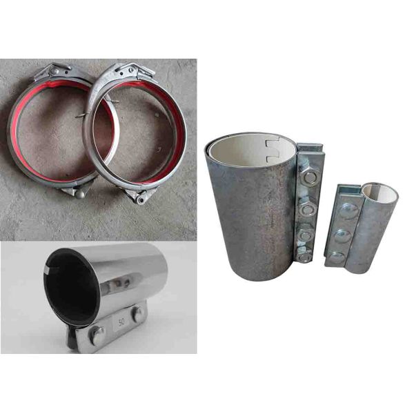 Tube Connection 38mm Stainless Steel Pipe Couplings With Food Grade Silicone Gasket