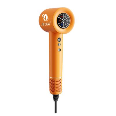 Secador de cabelo sem escova de alta velocidade de 1600W tela LCD iônica negativa secagem rápida sem frizz
