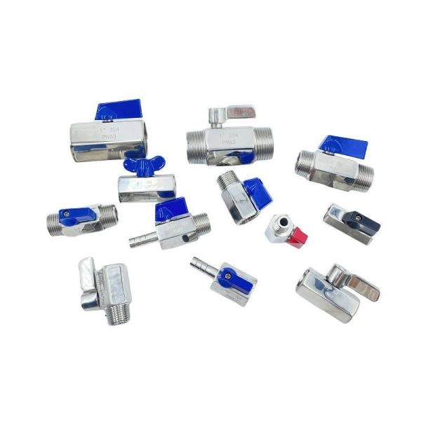 Производители Нержавеющая сталь Мини шаровой клапан с нитью настройки Запрос Образец