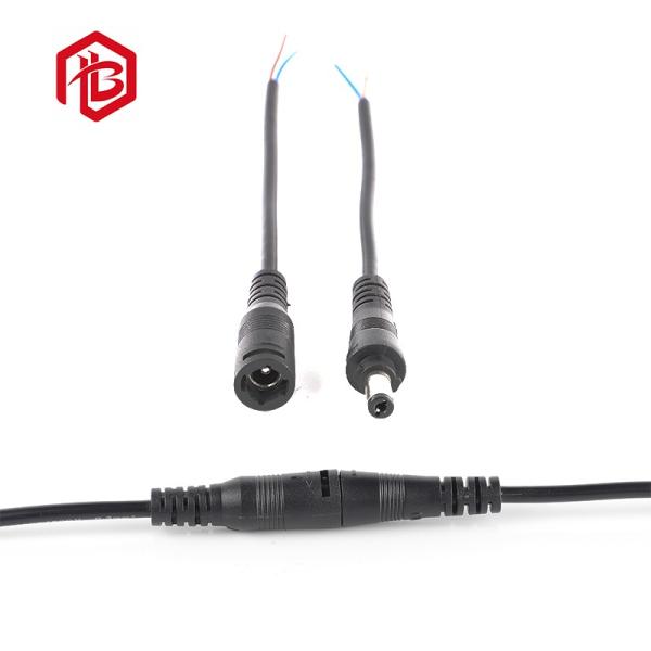 Connecteurs de panneau mâle DC5521 DC35135 étanches IP68 personnalisés, câble d'alimentation CC avec cache-poussière, montage sur panneau