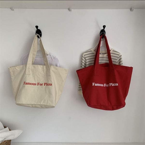 Daily School Life Canvas Tote Bag for Shopping Practical and Versatile Design