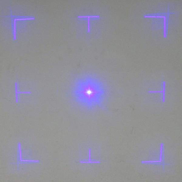 34° Viewfinder DOE Laser Module With Center Point Square Frame