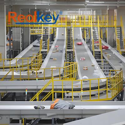Customized Warehouse Belt Conveyor Easy Installation For Courier Services