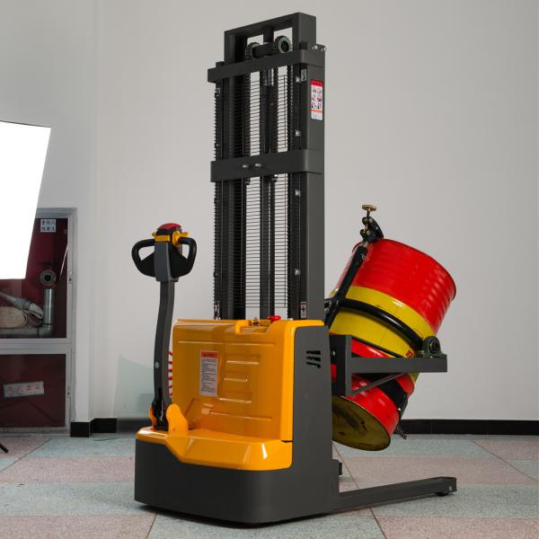 Elevador de barril elétrico hidráulico 550 kg Altura de elevação 3 m Para tambores de petróleo