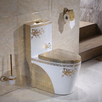 White Single Piece Toilet with 3L 6L Dual Flush Water Saving