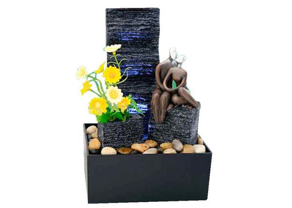 Love Affair Battery Operated Tabletop Fountain , Desk Water Fountain 10 Inch