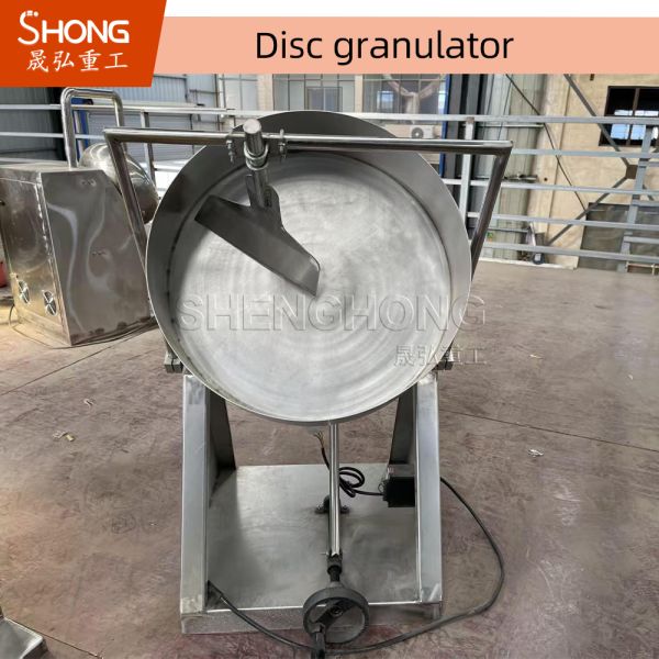 93% Granulation Rate 380V Disc Pelletizer for 20%-40% Feed Moisture Organic Fertilizer and Sludge Ball Making