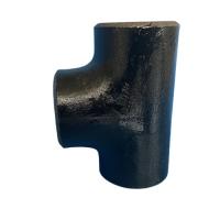 STD aço carbono redondo sem costura Buttweld reto e redutor Tee pintura preta