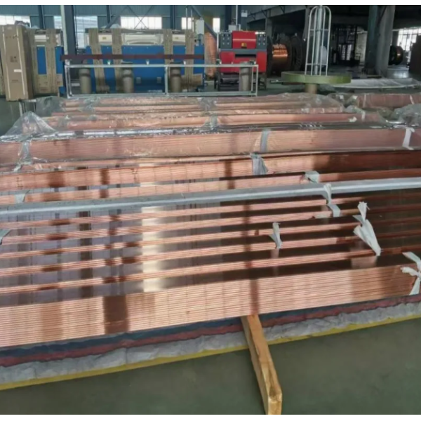 C11000 Tin Plated High Conductivity Copper Busbar 100% IACS with Electro-Tin Plating 6x50mm for Power Distribution