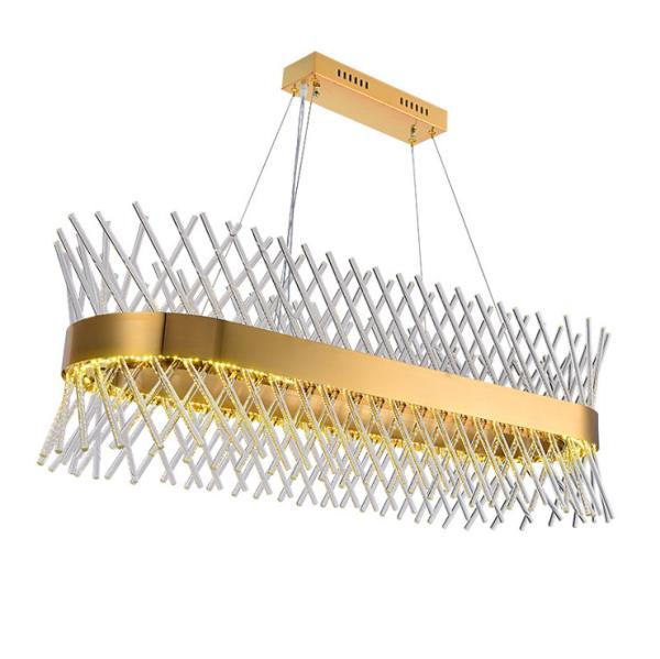 Oval Modern Led Glass Pendant Light Wedding Decoration Chandelier