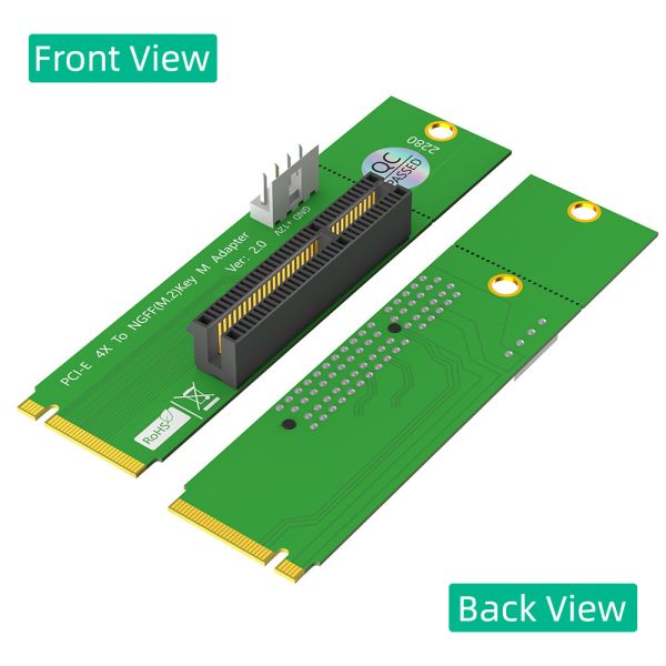 PCI Express PCI-E 4X к NGFF M.2 PCIe Riser Card X4 к M2 Ключевой индикатор адаптера M для криптографии