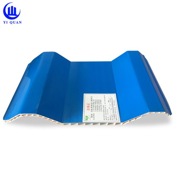 930mm PVC Hole Roof Sheet 10mm grueso diseño de paredes gemelas