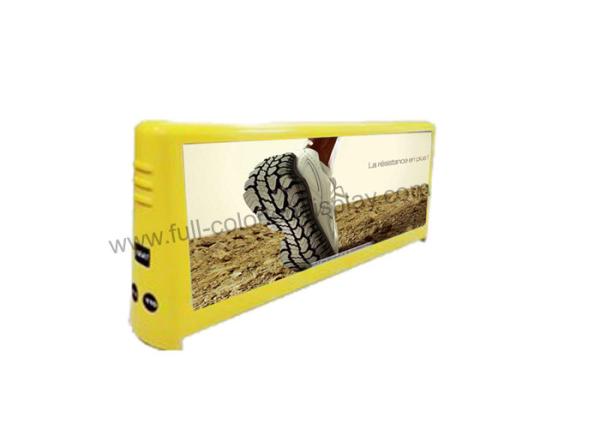 Rooftop LED Taxi Sign Double Sided 40000 Dots / M2 For Car Convenient Moving Advertising