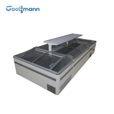 Island Sliding Door Deep Freezer Jumbo Combined Cabinet Automatic Defrost