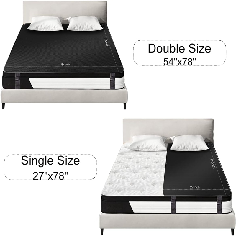 Safety Grounding Leather Bed Sheet Woven Folding Design Conductive PU Mattress Earthing Conductive Leather Mattress