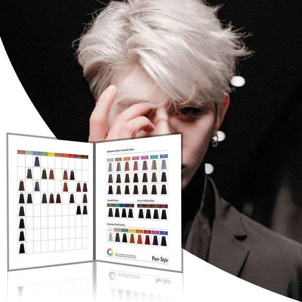 Premium OEM/ODM Purestyle Hair Color Swatch Book 47 Colors  Accurate Color Matching High Quality for Salon