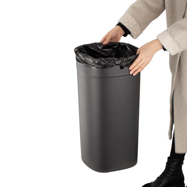 Wormhole Series Household Stainless Steel Rectangular Open Top Trash Bin Without Lid Waste Bin Trash Can