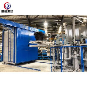 YINGCHUANG Fully Automatic Bi-Axial Shuttle Rotomolding Machine, Large Oven Rotational Molding Equipment For LLDPE Plastic Water Storage Tanks