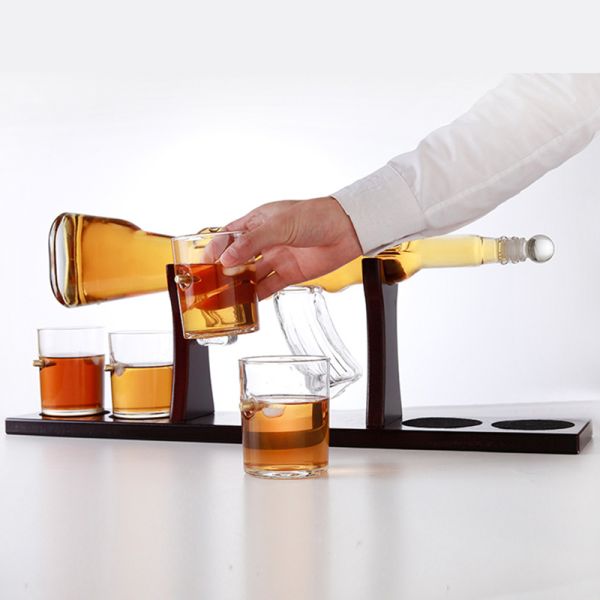 Хандмаде стеклянное оружие графинчика М416 вина сформировало легкое для использования обслуживания ОЭМ/ОДМ