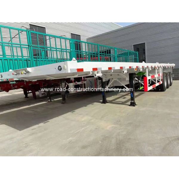 Трейлер Q345B контейнера полезной нагрузки 45ton 40Ft планшетный Semi стальной
