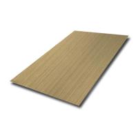 304 316 Hairline Stainless Steel Sheet Pvd Color Brass Copper Finish Stainless Steel Wall Panels