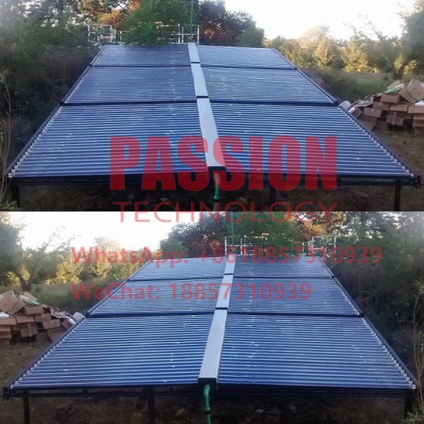 Non eau chaude d'hôtel de collecteur de chauffage solaire de tube de verre de capteur solaire de pression