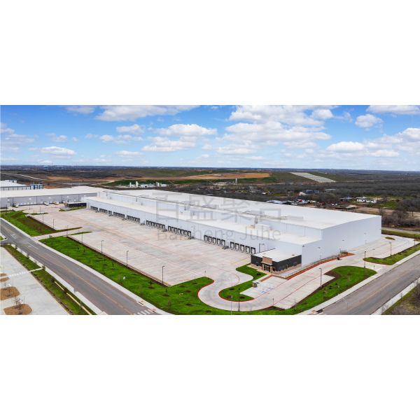 Хранилище холодов логистического склада с сетчатой структурой длинного протяжения и дизайном AutoCAD