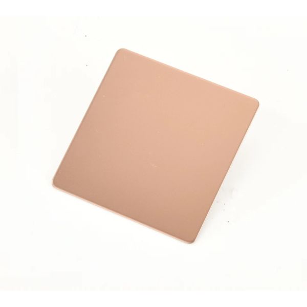 Плита цвета нержавеющей стали AISI покрывает Sandblasted розовое золото