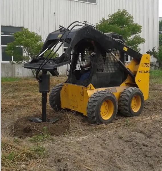ISO SGS Skid Steer Attachments Earth Auger / Post Hole Digger