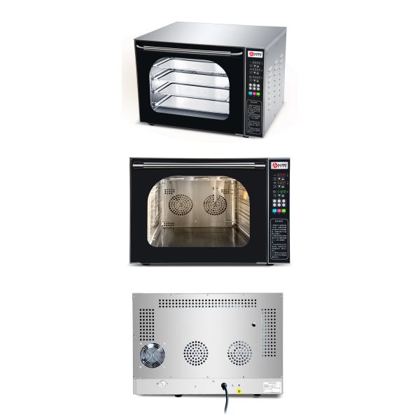 Stainless Steel Digital Glass Countertop Convection Oven for Bakery Bread Production