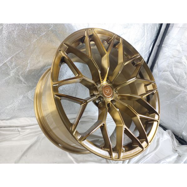 Brushed Bronze Monoblock 21 Inch Forged Wheel For Ferrari 458 1 Piece Alloy Rims